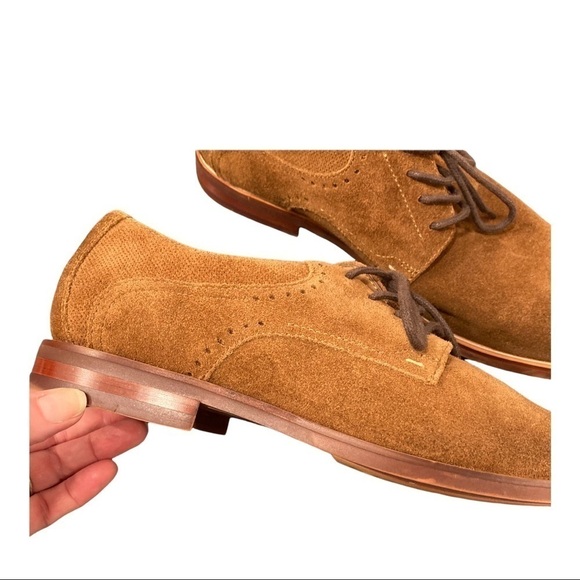 Fairlane mens sz 9 brown suede derby Oxford shoes main image 4
